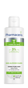 Pharmaceris T BACTERIOSTATIC SOLUTION for the face, décolletage and back 3% mandelic acid SEBO-ALMOND-CLARIS 190 ml